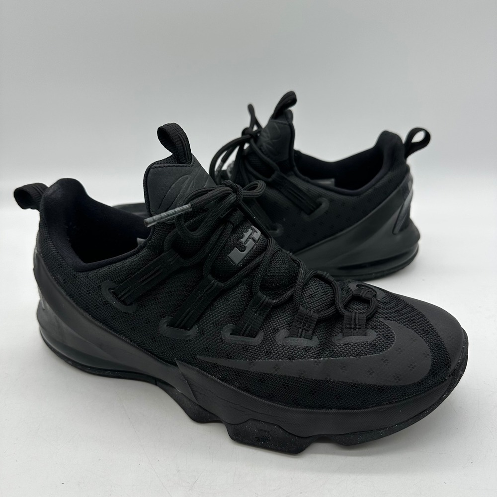 Nike 831925-001 Mens Size 10 LeBron 13 Low‎ Blackout Reflective Basketball Shoes